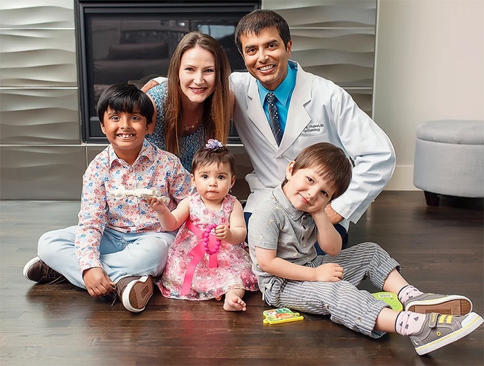 Dr. Rajiv Rugwani and His Family