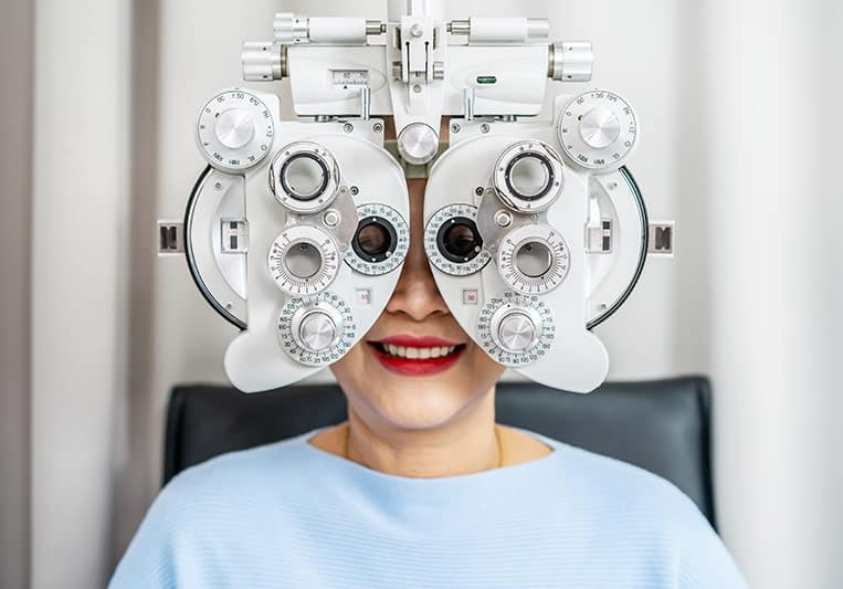 Person Having an Eye Exam